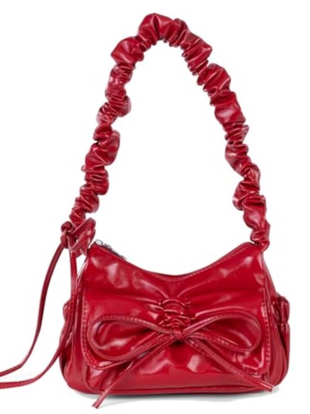 Women's Y2k Silver Metallic Hobo Purse - Sparkly Evening Shoulder Bag for Party,